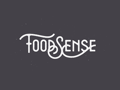 Food Sense Concept concept food ligature logo logotype sense sketch type typography