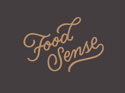 Food Sense concept food ligature logo logotype sense sketch type typography