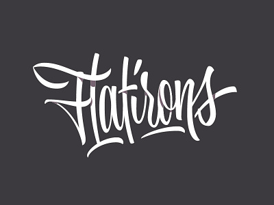 Flatirons flat flatirons ligatures script shadows type typography