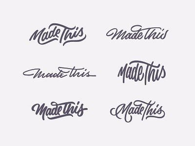 Made This thumbnail sketches ligatures made made this script sketches this thumbnails type typography