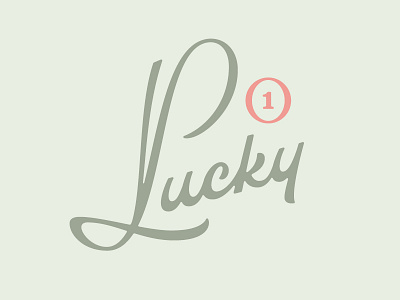 Final Lucky wordmark ligatures logo logotype luck lucky script type vintage word mark