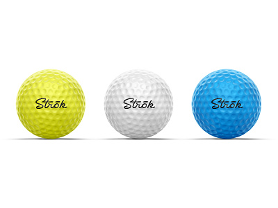 Strok Golf Balls golf golf ball ligature logo logotype script strok type typography