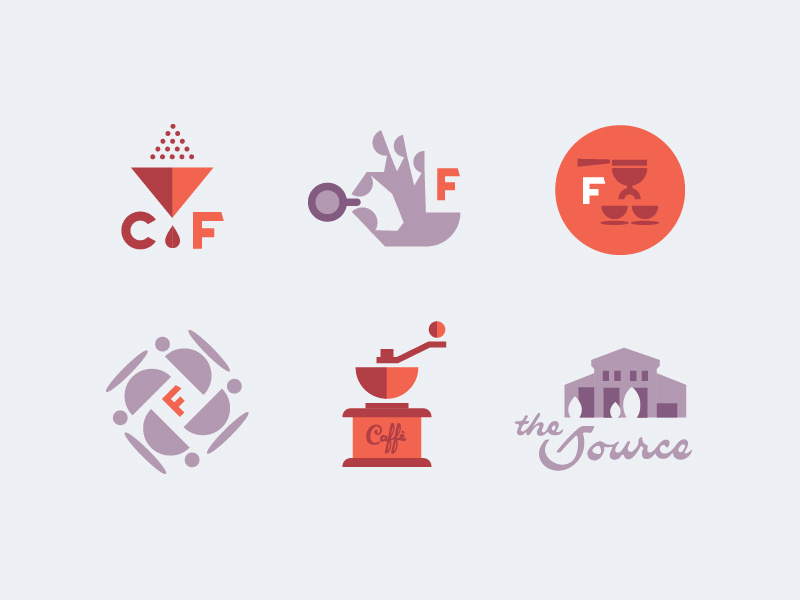 Caffe Figurati brand badges illustration monogram badge branding brand icon layout italian figurati coffee caffe cafe
