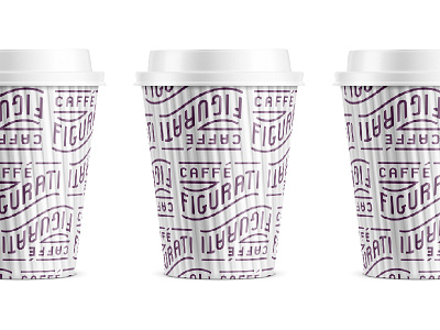 Figurati Cup Pattern brand branding cafe caffe coffee coffee cup figurati italian pattern type typography