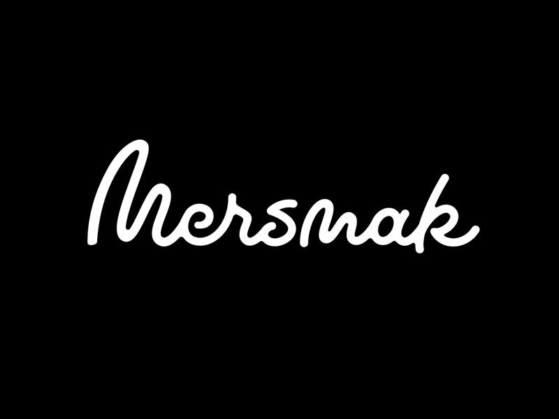 Mersmak Concept lettering brush pen script typography type sketches word mark logotype mersmak