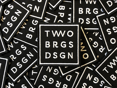 Two Bridges Design Patches badge bridges icon logo patch square two two bridges