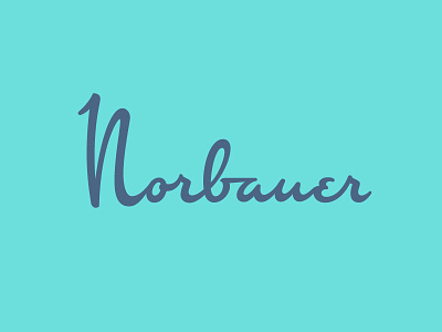 Norbauer Logotype industrial design lettering logo logotype midcenturymodern norbauer script type typography wordmark