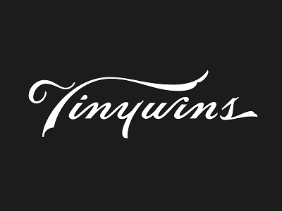 TinyWins Script Concept black lettering ligatures script swash tinywins type typography