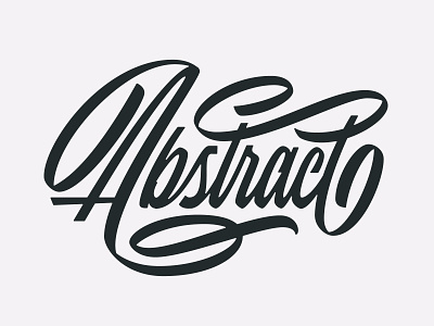 Abstract Script abstract brush lettering brush pen flourish handlettering lettering ligature script type