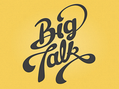 It's Not Small Talk... big script talk type yellow