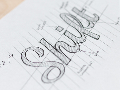 Shift Cannabis Logotype Sketch