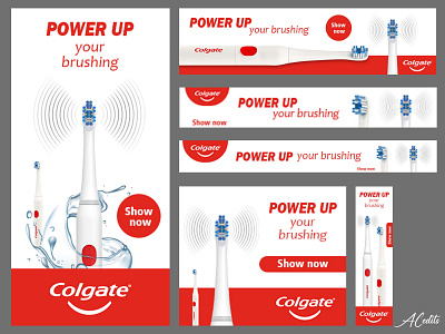 Colgate - Electric Brush AD concept ad ads branding brush colgate design electric electric brush google ads graphic design logo marketing marketing ads photoshop photoshop editing sale sales website ads