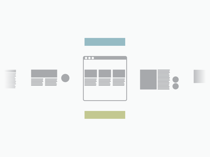 Modular site design illustration