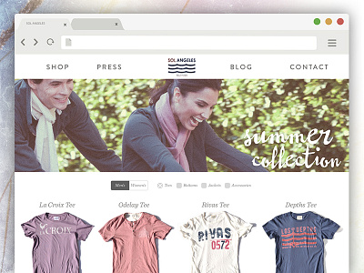 Shopping page layout option ecommerce layout web website
