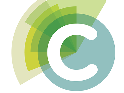 Logo option colorful geometric letter logo shapes transparency