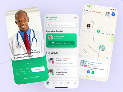 Healthcare Mobile app apps design ui