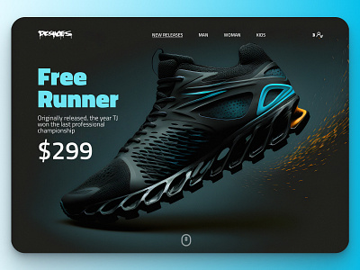 Sneakers UI concept branding graphic design ui