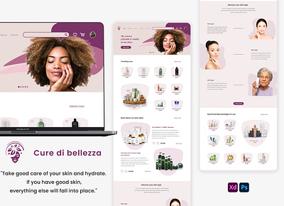 beautycare e-commerce website e commerce ui ui design uiux ux website