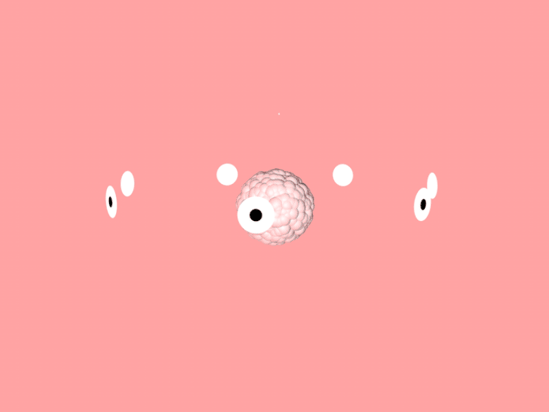 Dudue abstract blobs c4d dude eyes pustules spirals