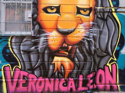 Lion lilac alley lion mural san francisco sf spray paint veronicaleon