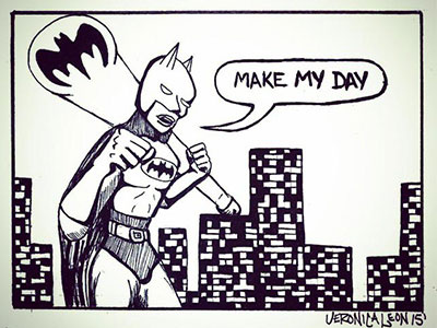 1960's Batman Comic Style batman comic illustration superhero