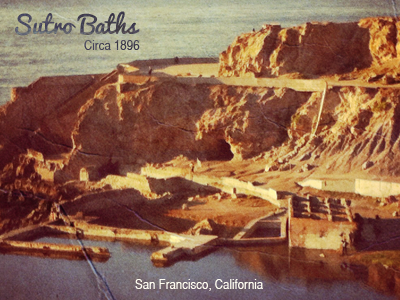 Sutrobathspostcard adolph baths beautiful coastal trail facility francisco hike ice rink museum san sutro