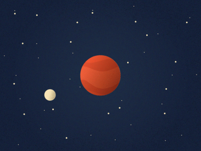 Moon Orbit after effects animation design illustration illustrator motion graphic motion graphics orbit planet space vector