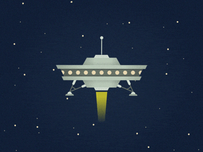 UFO after effects animation design geometric illustration illustrator motion graphics space spaceship ufo vector
