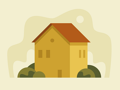 House building geometric house illustration illustrator pastel vector