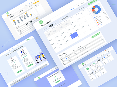 Time Tracking Software for designers invoice plan project management table time time tracker timesheet tracker ui ux