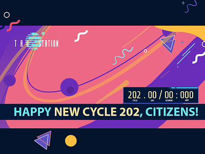 Happy New Cycle, Citizens! celebration greetingcard illustration taustation blog