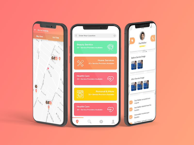 On-demand Multiple Service App by Ram Nethaji on Dribbble