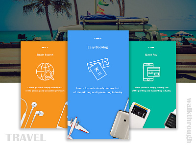 Travel app onboarding