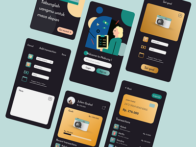 Nabung - Financial Management App app design ui