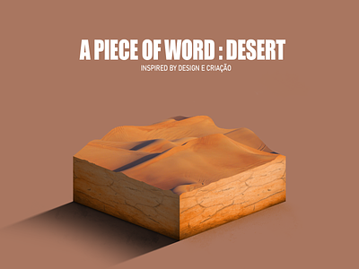 A piece of word: desert design graphic collage manipulation microworld photoshop