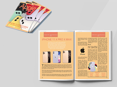 Apple Magazine Design - School Project apple branding design graphic design magazine layout ui ux web design