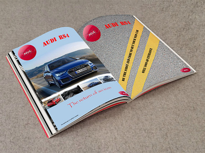 Audi Magazine Design - School Project audi design graphic design magazine layout ux web design