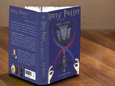Book Cover Redesigned - Harry Potter book cover design graphic design harry potter illustration ui ux web design