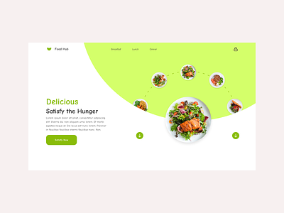 Food Hub - A web design animation branding design figma food ui uidesign uxdesign