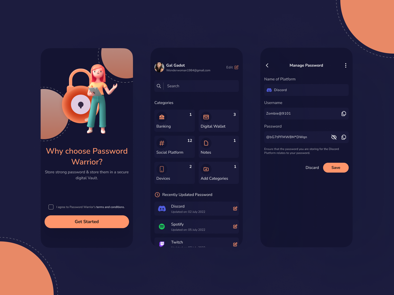 Password Manager App By Saggar On Dribbble