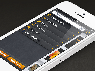 iOS drawer button drawer espanol icons ios iphone spanish texture