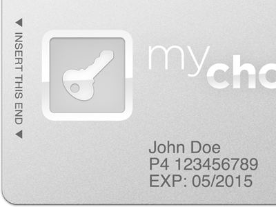 MyChoice rewards card concept brushed metal card gradient key metallic reflective sandblasted transparency