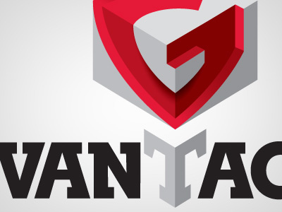 G Vantage logo block brand cube g identity logo slab serif typography