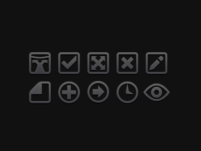 UI Icons automotive dark directional edit icon metal set symbol ui