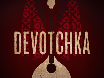 Devotchka Poster band coat devotchka guitar music pattern poster red wood
