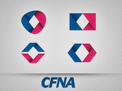 logo variations bank brand corporate fold gradient identity logo