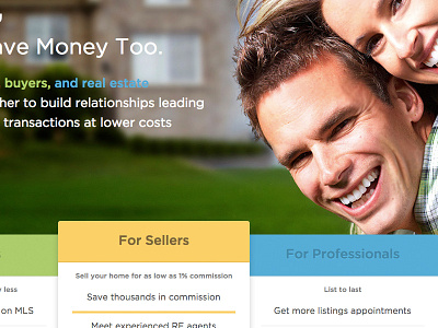 iPayOne Homepage Design homepage real estate realtors