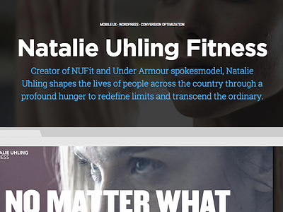 Natalie Uhling Fitness fitness nutrition responsive trainer video wordpress