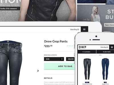 Gwen Stefani - Design With Purpose add to cart bigcommerce ecommerce fancy fashion mobile ecommerce product page responsive design shopify