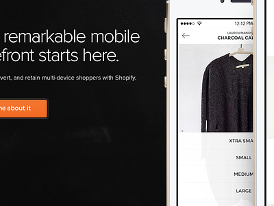 Mobile Ecommerce Landing Page